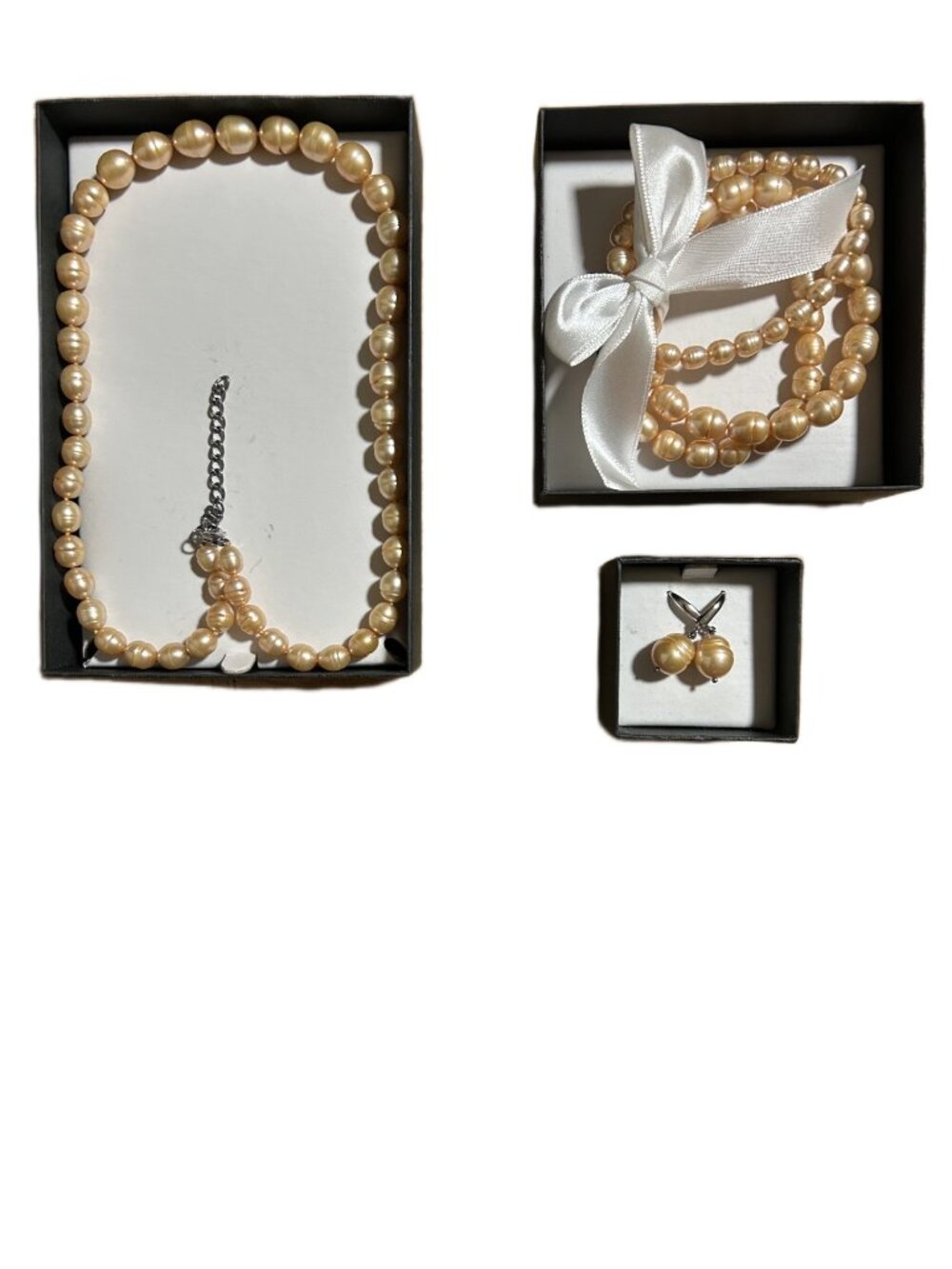 Honora Freshwater Pearl 5 Piece Jewelry Wardrobe Set – Sterling Silver – New